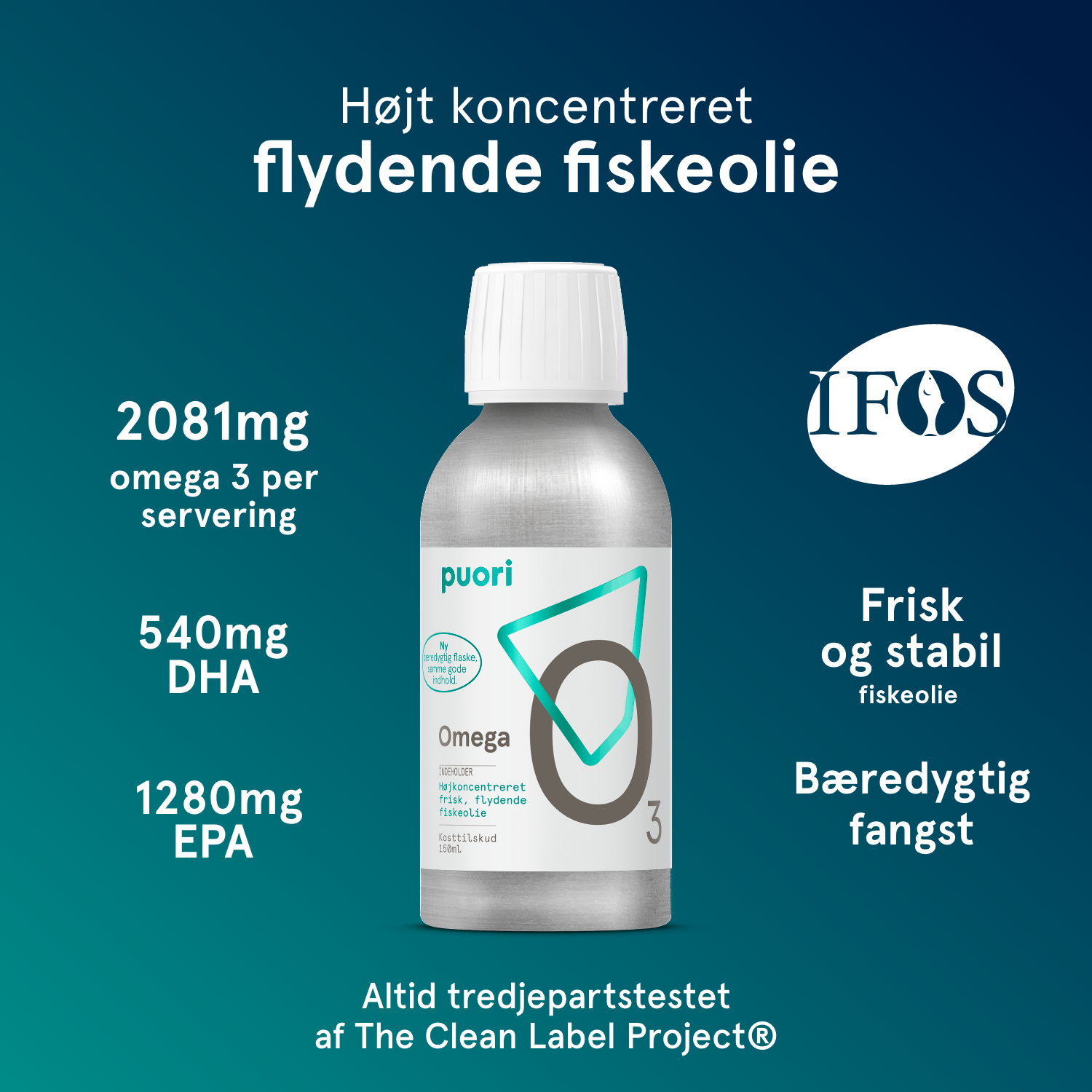 O3L - Flydende Fiskeolie